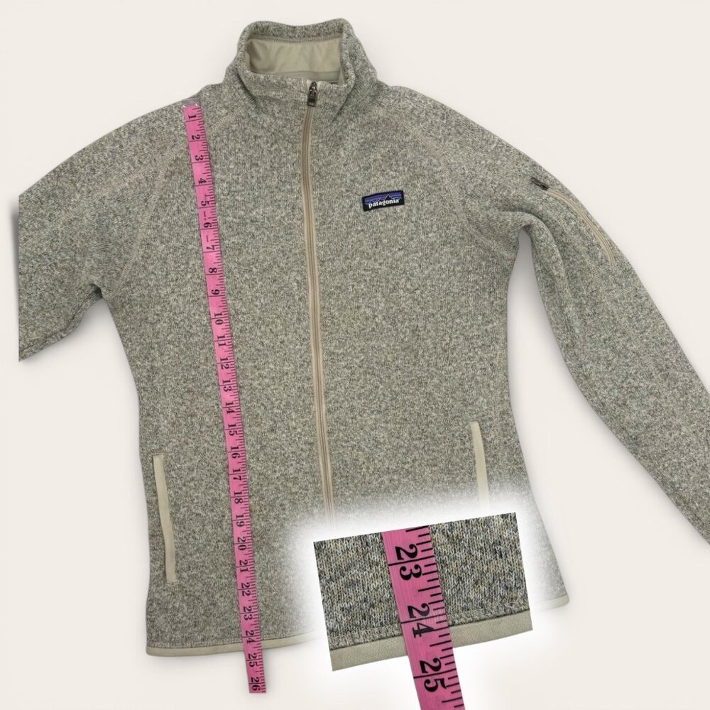 Patagonia Womens Better Sweater Birch Gray Size Med Full Zip Fleece Jacket - Picture 3 of 10